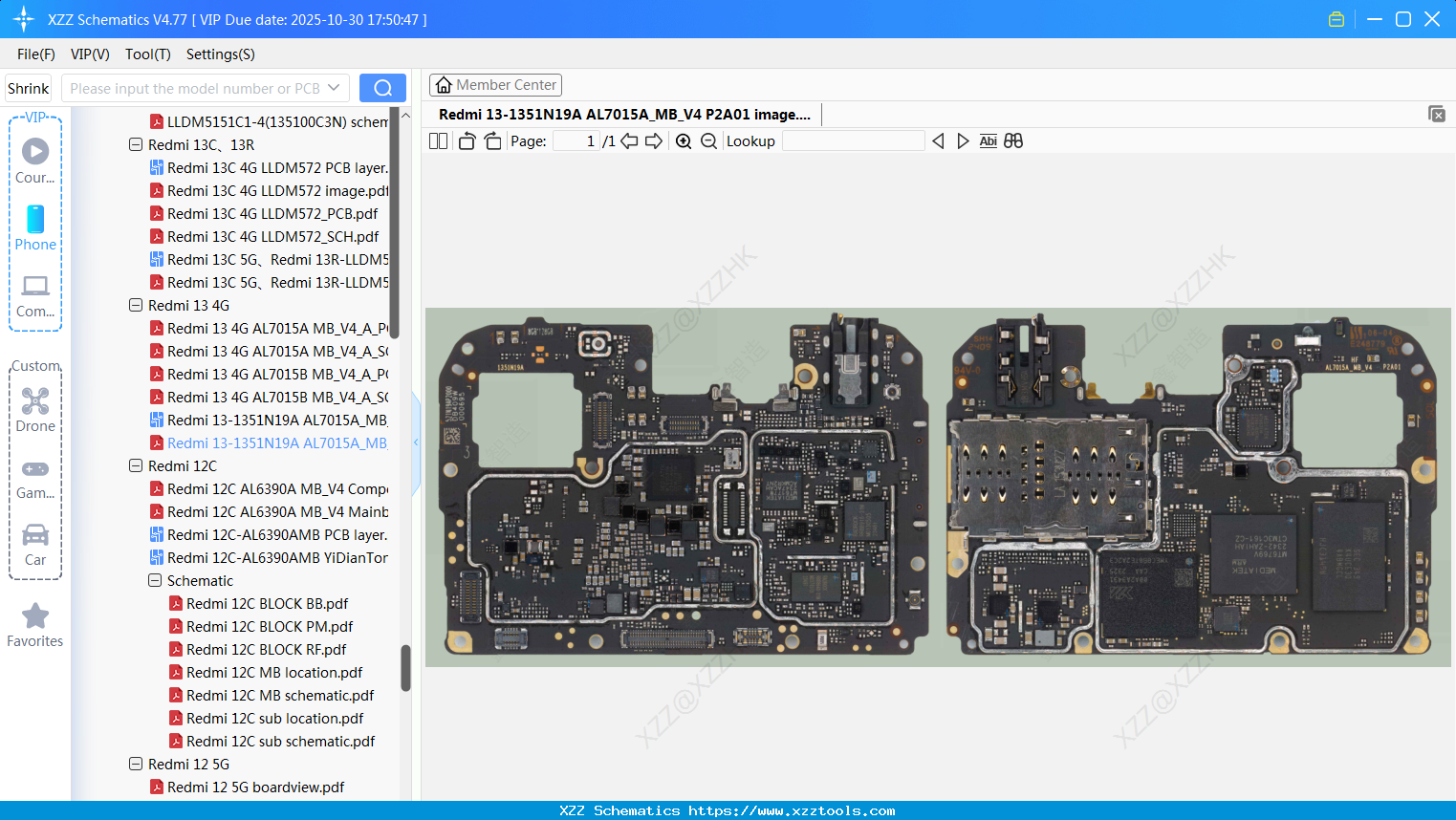 Xiaomi Redmi 13-1351N19A AL7015A_MB_V4 P2A01 Image